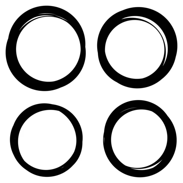 Círculos Aleatorios Anillos Elemento Circular — Vector de stock