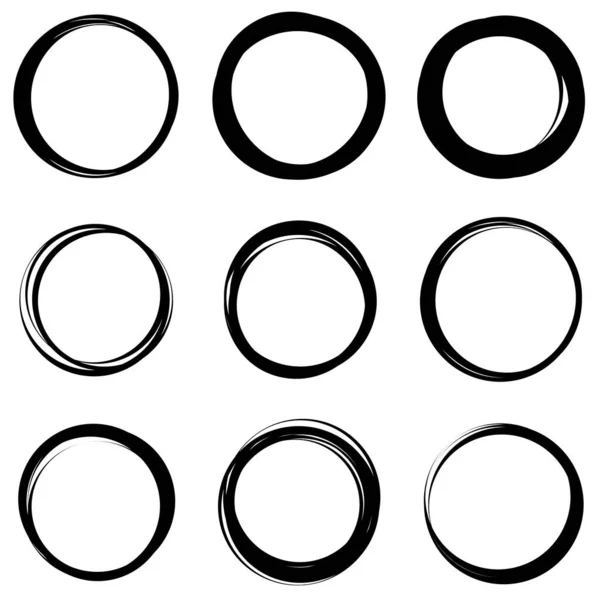 Random Circles Rings Circular Element — Vetor de Stock