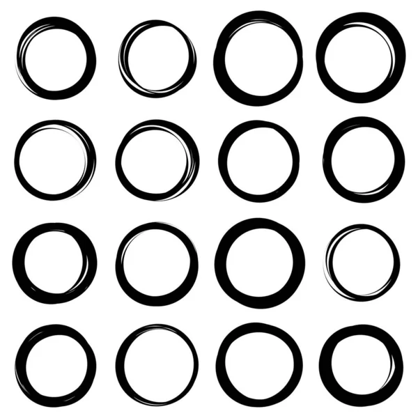 Random Circles Rings Circular Element — Vector de stock