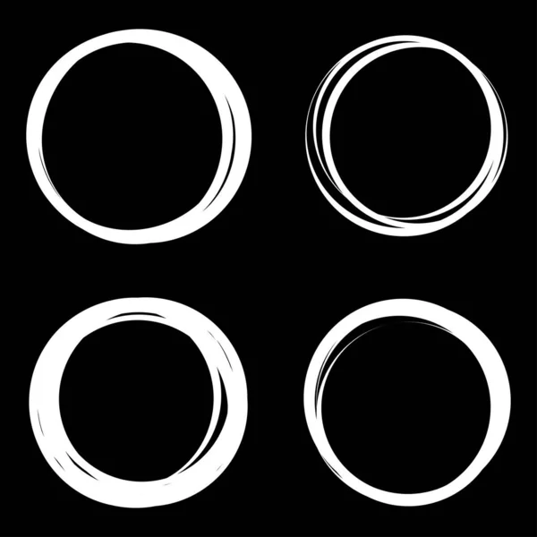 Zufällige Kreise Ringe Kreisförmiges Element — Stockvektor