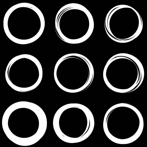 Random Circles Rings Circular Element — Stock Vector