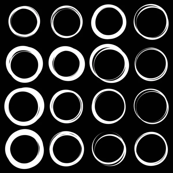 Random Circles Rings Circular Element — Stock Vector