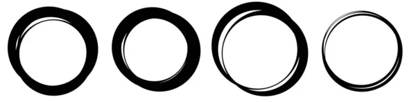 Cercles Aléatoires Anneaux Élément Circulaire Illustration Vectorielle Stock Graphiques Clip — Image vectorielle