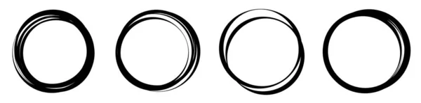 Random Circles Rings Circular Element Stock Vector Illustration Clip Art — Wektor stockowy