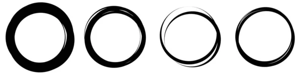 Random Circles Rings Circular Element Stock Vector Illustration Clip Art — Vetor de Stock