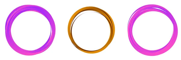 ランダムサークル リング円形の要素 ストック ベクトル イラスト クリップ アート グラフィック — ストックベクタ
