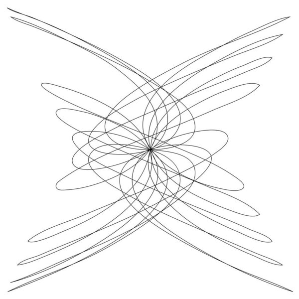Abstract line drawing, line art formation, structure 