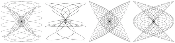 Абстрактный Рисунок Линейное Художественное Образование Структура Векторная Иллюстрация Клип Арт — стоковый вектор