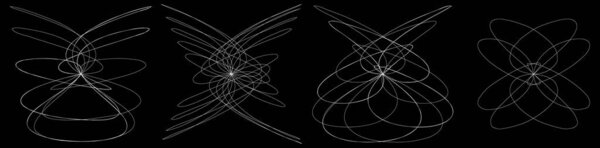 Abstract line drawing, line art formation, structure . Stock vector illustration, clip-art graphics
