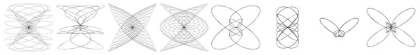 Малюнок Абстрактних Ліній Формування Лінійного Мистецтва Структура Стокова Векторна Ілюстрація — стоковий вектор