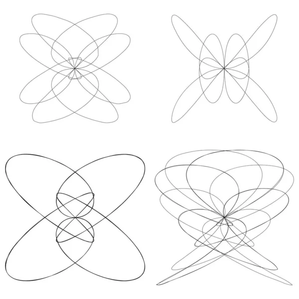 Abstracte Lijntekening Lijnkunstvorming Structuur — Stockvector