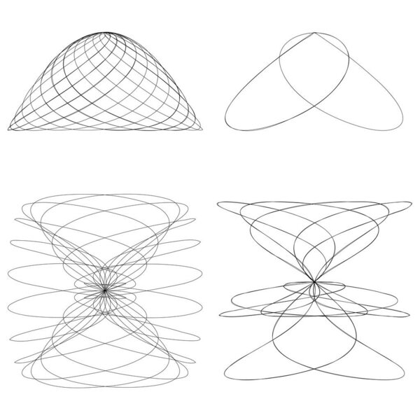 Abstract line drawing, line art formation, structure 