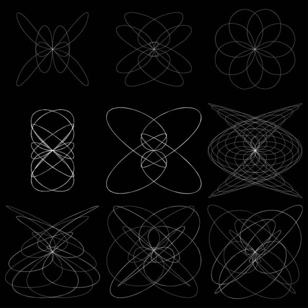 Abstract line drawing, line art formation, structure 