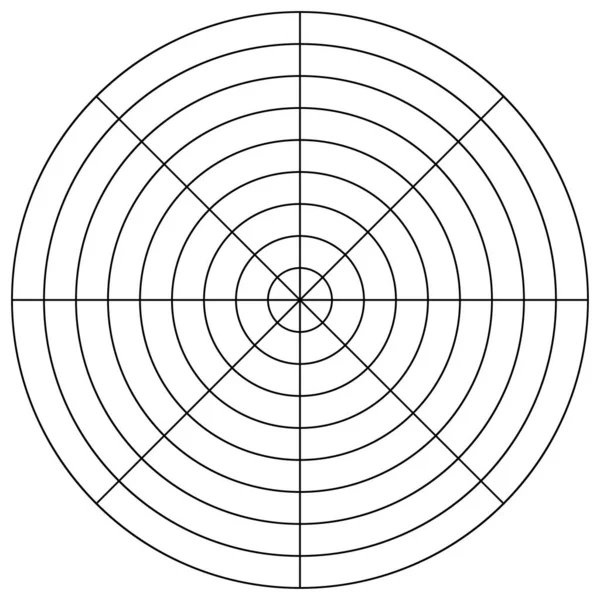Elemento Líneas Radiales Circulares Convergentes — Archivo Imágenes Vectoriales