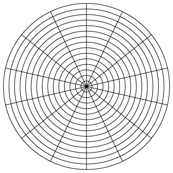 Converging Radial Circular Lines Element — Vettoriale Stock