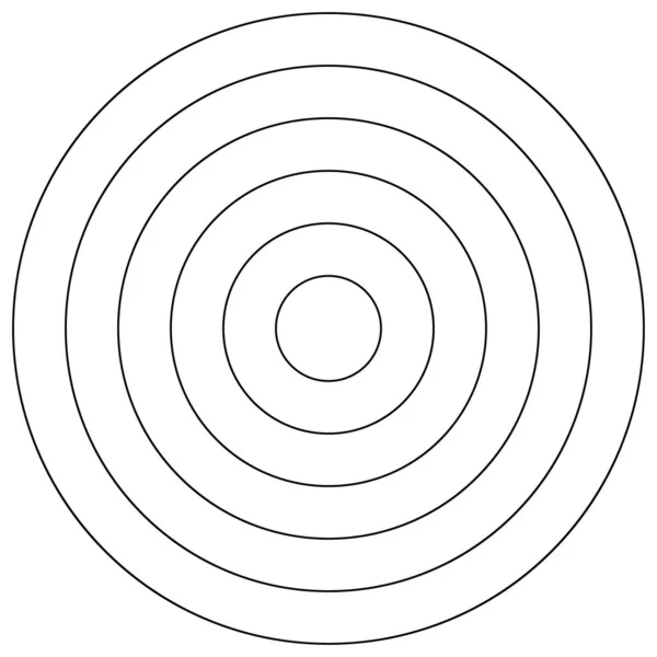 Converging Radial Circular Lines Element — Image vectorielle