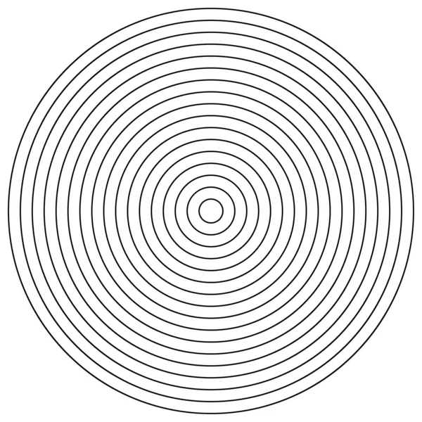 Converging Radial Circular Lines Element — 스톡 벡터