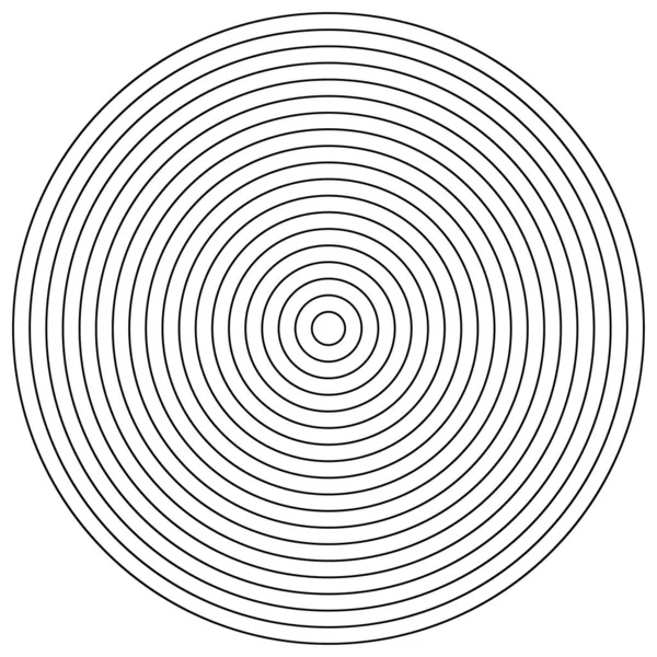 Élément Lignes Radiales Circulaires Convergentes — Image vectorielle