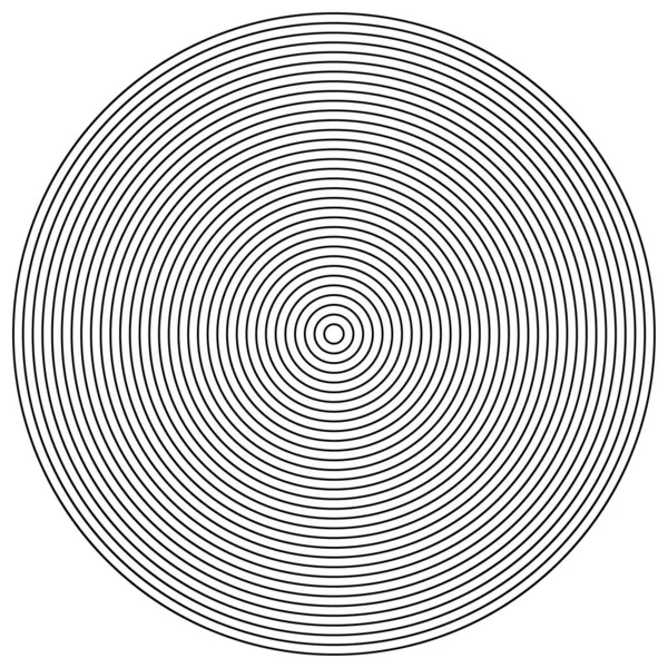 Converging Radial Circular Lines Element — Archivo Imágenes Vectoriales