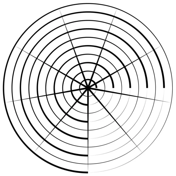 Radyal, dairesel çizgiler ögesi birleştiriliyor