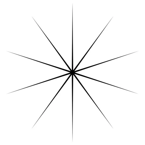 Converging Radial Circular Lines Element — Archivo Imágenes Vectoriales