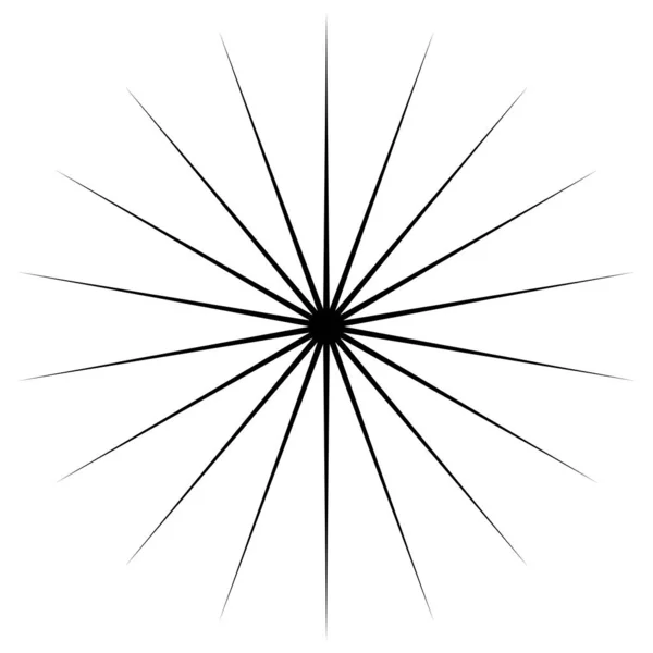 Converging Radial Circular Lines Element — Archivo Imágenes Vectoriales