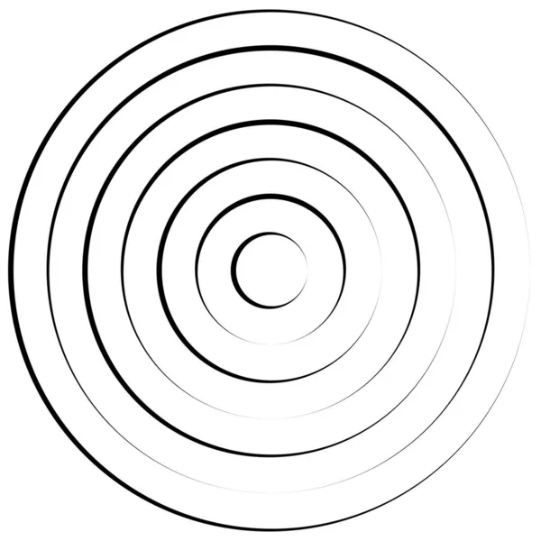 Converging Radial Circular Lines Element — Archivo Imágenes Vectoriales