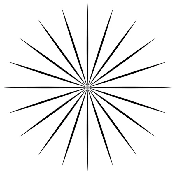 Converging Radial Circular Lines Element — Stockvektor