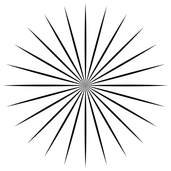 Converging Radial Circular Lines Element — Stockvektor