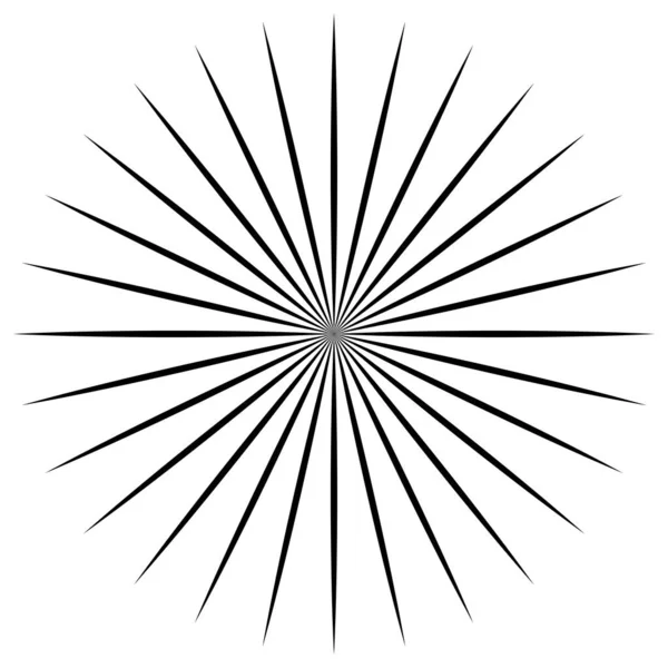 Converging Radial Circular Lines Element — Διανυσματικό Αρχείο