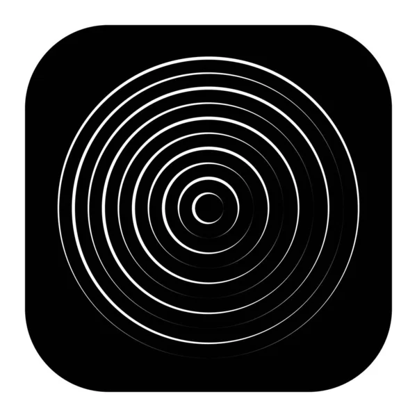 Converging Radial Circular Lines Element — Wektor stockowy