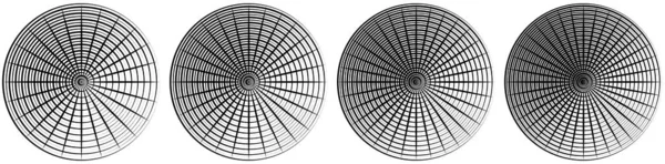 Elemento Linhas Radiais Circulares Convergentes Ilustração Vetorial Estoque Gráficos Clip —  Vetores de Stock