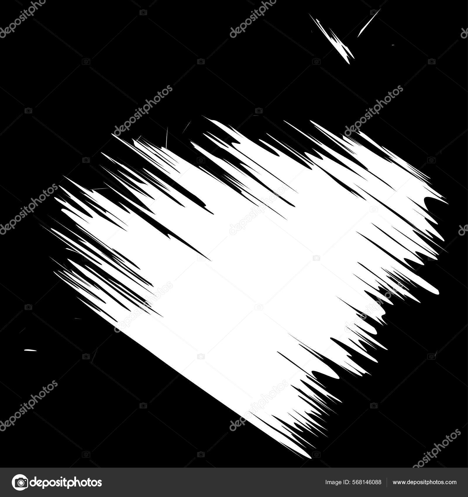 Grungy Paint Brush Brush Stroke Effect Shape Element Stock Vector