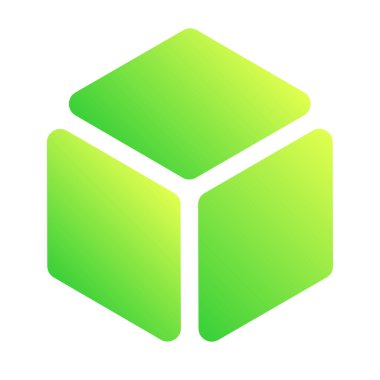 Isometric küp elementi, simge. Kübist soyut 3D şekil. Stock vektör illüstrasyonu, klip- art grafikleri