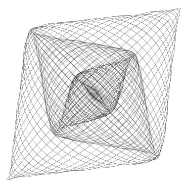 Soyut çizgi çizim ögesi