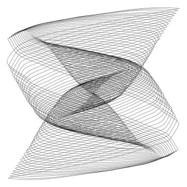 Soyut çizgi çizim ögesi