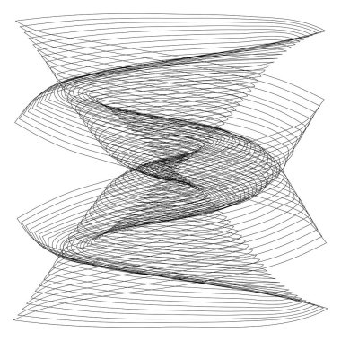 Soyut çizgi çizim ögesi