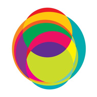 Rastgele daireler, dairesel halkalar geometrik tasarım ögesi