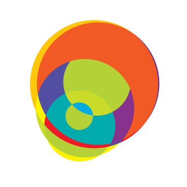 Rastgele daireler, dairesel halkalar geometrik tasarım ögesi