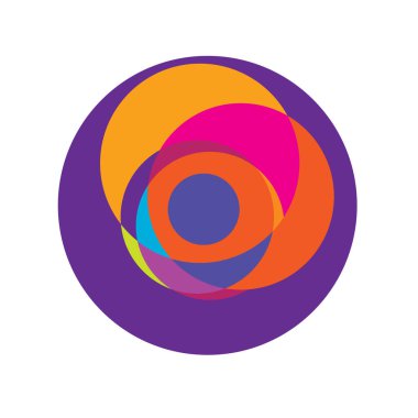 Rastgele daireler, dairesel halkalar geometrik tasarım ögesi