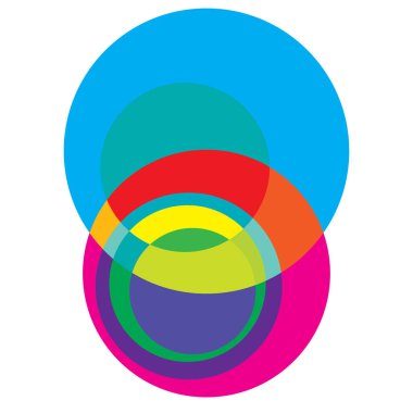 Rastgele daireler, dairesel halkalar geometrik tasarım ögesi