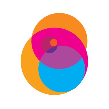 Rastgele daireler, dairesel halkalar geometrik tasarım ögesi