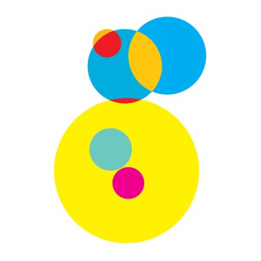 Rastgele daireler, dairesel halkalar geometrik tasarım ögesi