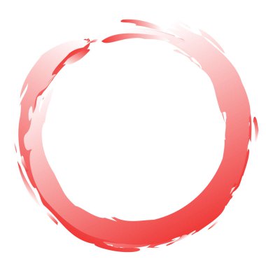 Grungy, textured circle element. Circular splatter shape
