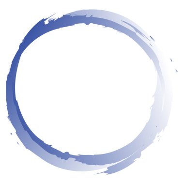 Grungy, textured circle element. Circular splatter shape
