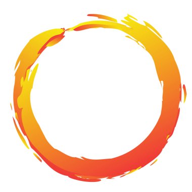 Huysuz, dokulu daire elementi. Dairesel sıçrama şekli