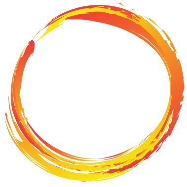 Huysuz, dokulu daire elementi. Dairesel sıçrama şekli