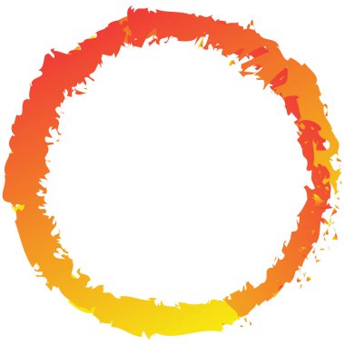 Huysuz, dokulu daire elementi. Dairesel sıçrama şekli