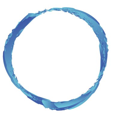 Huysuz, dokulu daire elementi. Dairesel sıçrama şekli