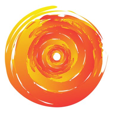 Huysuz, dokulu daire elementi. Dairesel sıçrama şekli